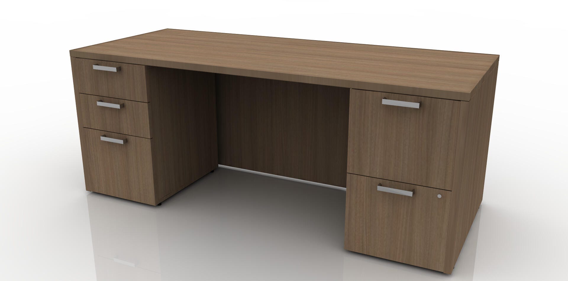 Affordable Interior Systems Calibrate Series Double Pedestal Teacher Desk 4001787